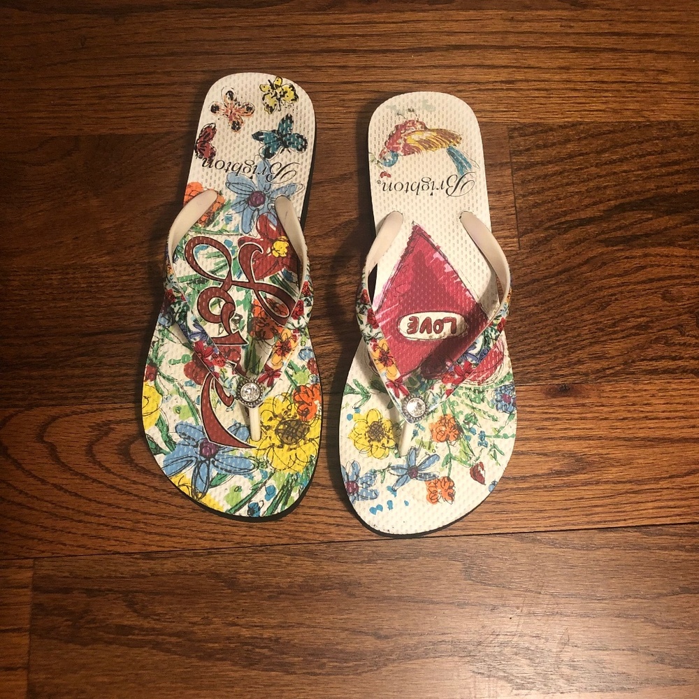 Brighton Jeweled Love Flip Flop